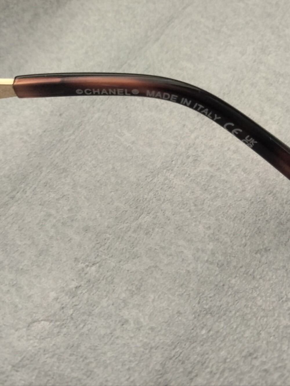 CHANEL Rhinestone CC Logo Golden Tone Sunglasses - Picture 6 of 16